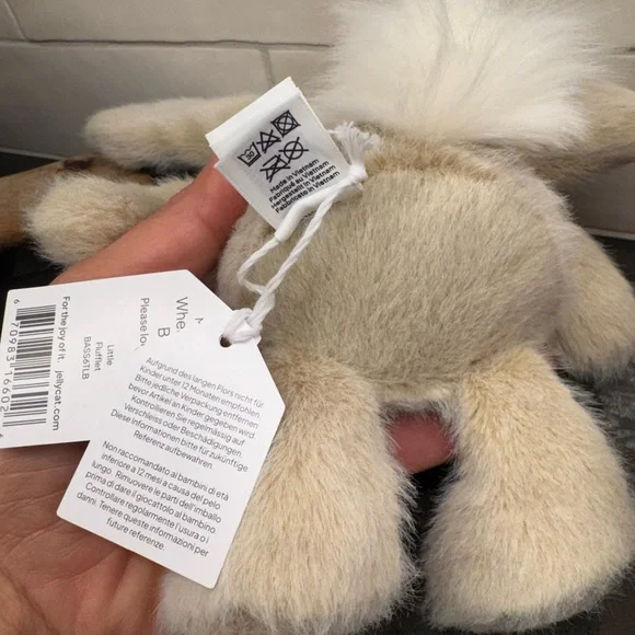 Jellycat Beige Plush Wheat Flufflet Bunny - Picture 5 of 5